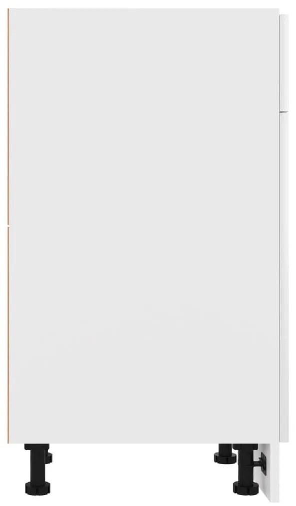 Ντουλάπι με Συρτάρι Λευκό 50x46x81,5 εκ. Επεξ. Ξύλο - Λευκό