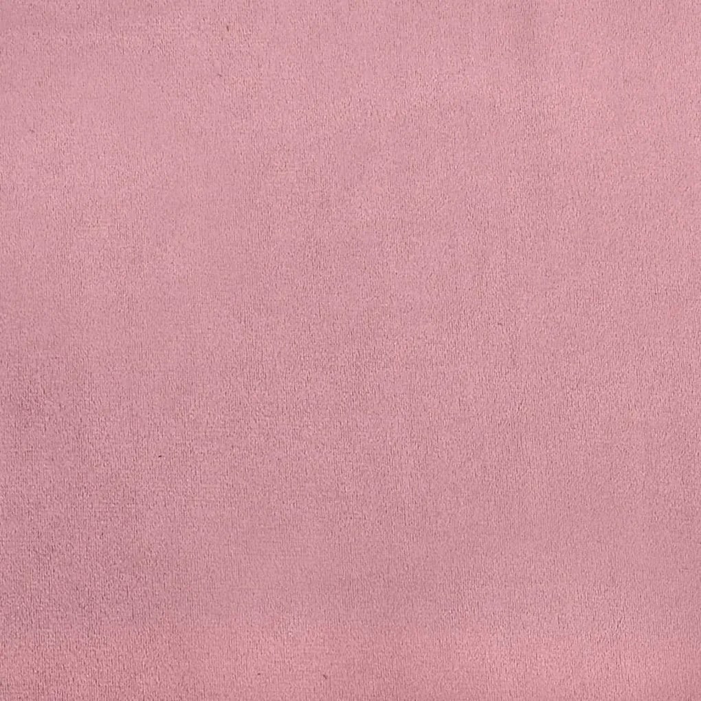 Κρεβάτι με Στρώμα Ροζ 140x200 εκ. Βελούδινο 3208603