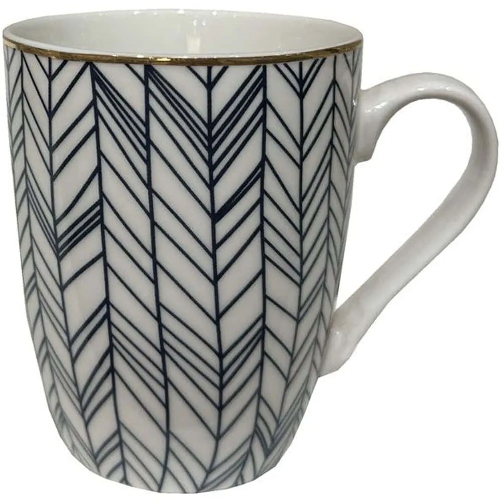 Κούπα All Time 028850 8x8x11cm White-Blue Πορσελάνη