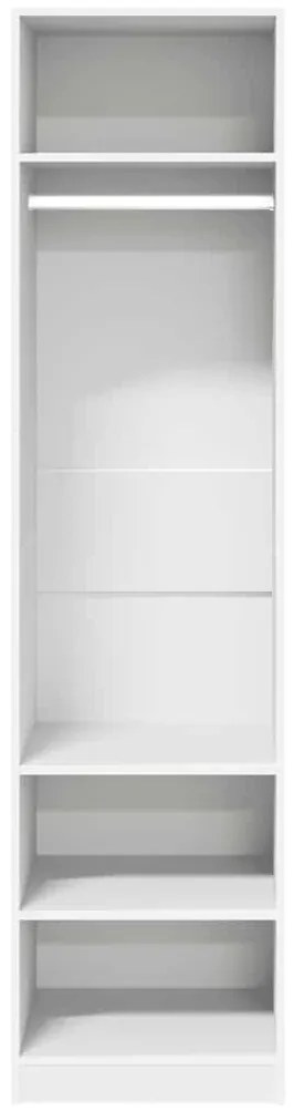 vidaXL Ντουλάπα Λευκή 50 x 50 x 200 εκ. από Επεξ. Ξύλο