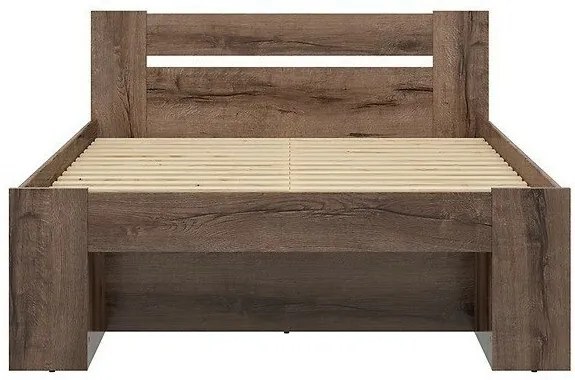 Κρεβάτι Boston K151, Διπλό, Καφέ, 160x200, Πλαστικοποιημένη μοριοσανίδα, 165x205x86cm