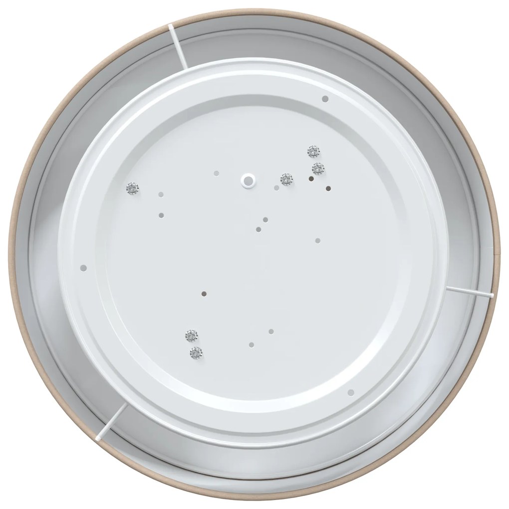 vidaXL Φωτιστικά Οροφής  Flush Mount Ταπέ Ø 38 εκ Υφάσματος E27