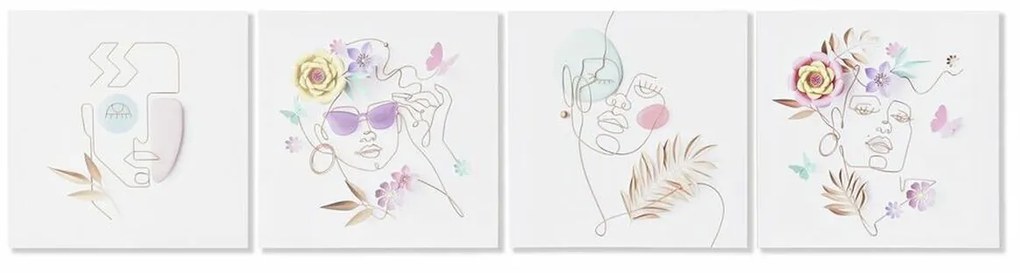 Καμβάς DKD Home Decor Καμβάς Ξύλο MDF 40 x 1,8 x 40 cm