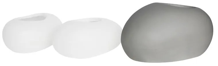 WOODWELL Ε6320,C1FLOWER POT-ROCK 56x43x29cm, Cement Απόχρωση White 56x43x29cm Ε6320,C1