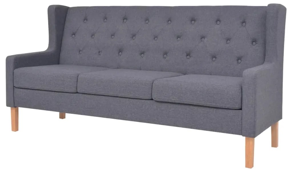 vidaXL Σετ Καναπέ 3 Τεμαχίων Γκρι από Ύφασμα