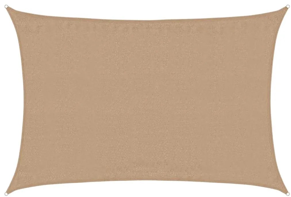 vidaXL Πανί Σκίασης Taupe 3,5 x 5 μ. από HDPE 160 γρ./μ²