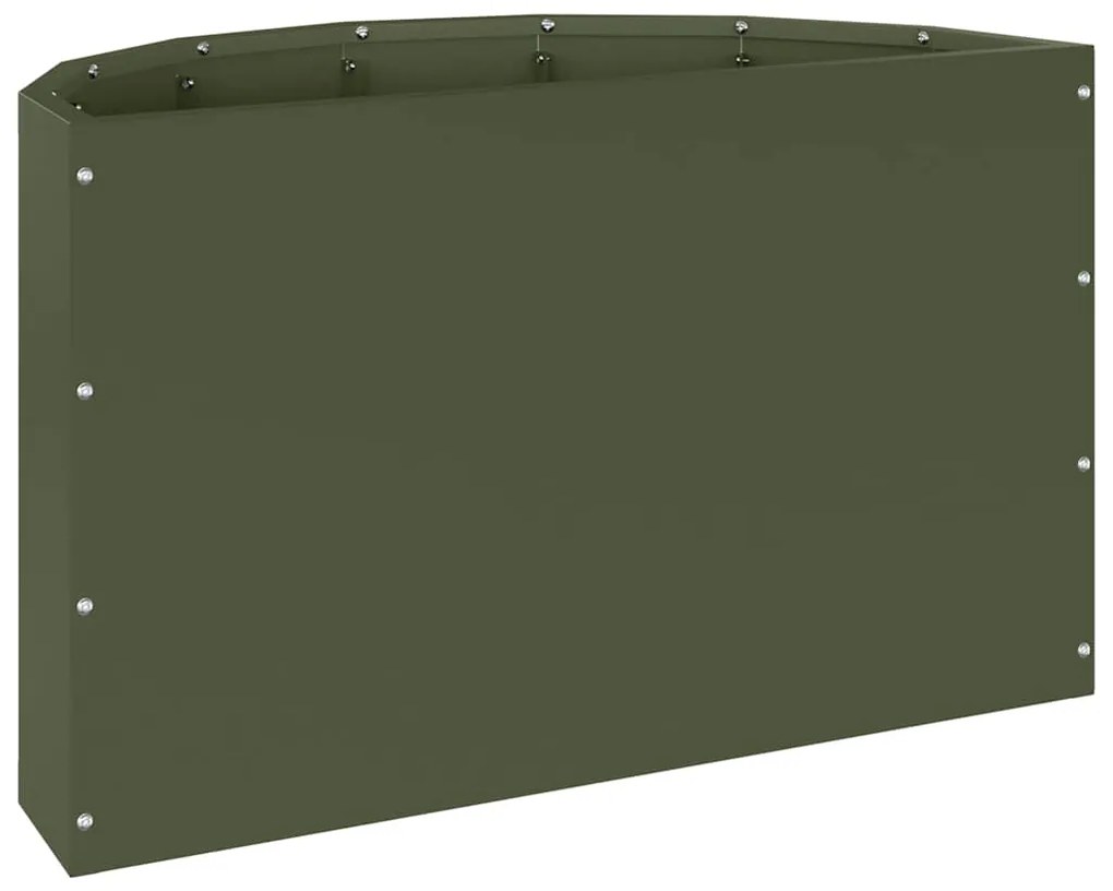 vidaXL Γλάστρα Ελιά Πράσινη 60 x 30 x 35 εκ Ατσάλι