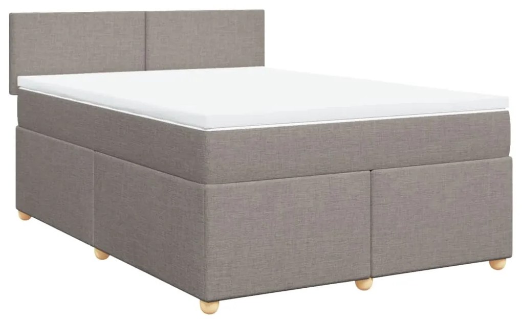 ΚΡΕΒΑΤΙ BOXSPRING ΜΕ ΣΤΡΩΜΑ TAUPE 160X200 ΕΚ. ΥΦΑΣΜΑΤΙΝΟ 3286728