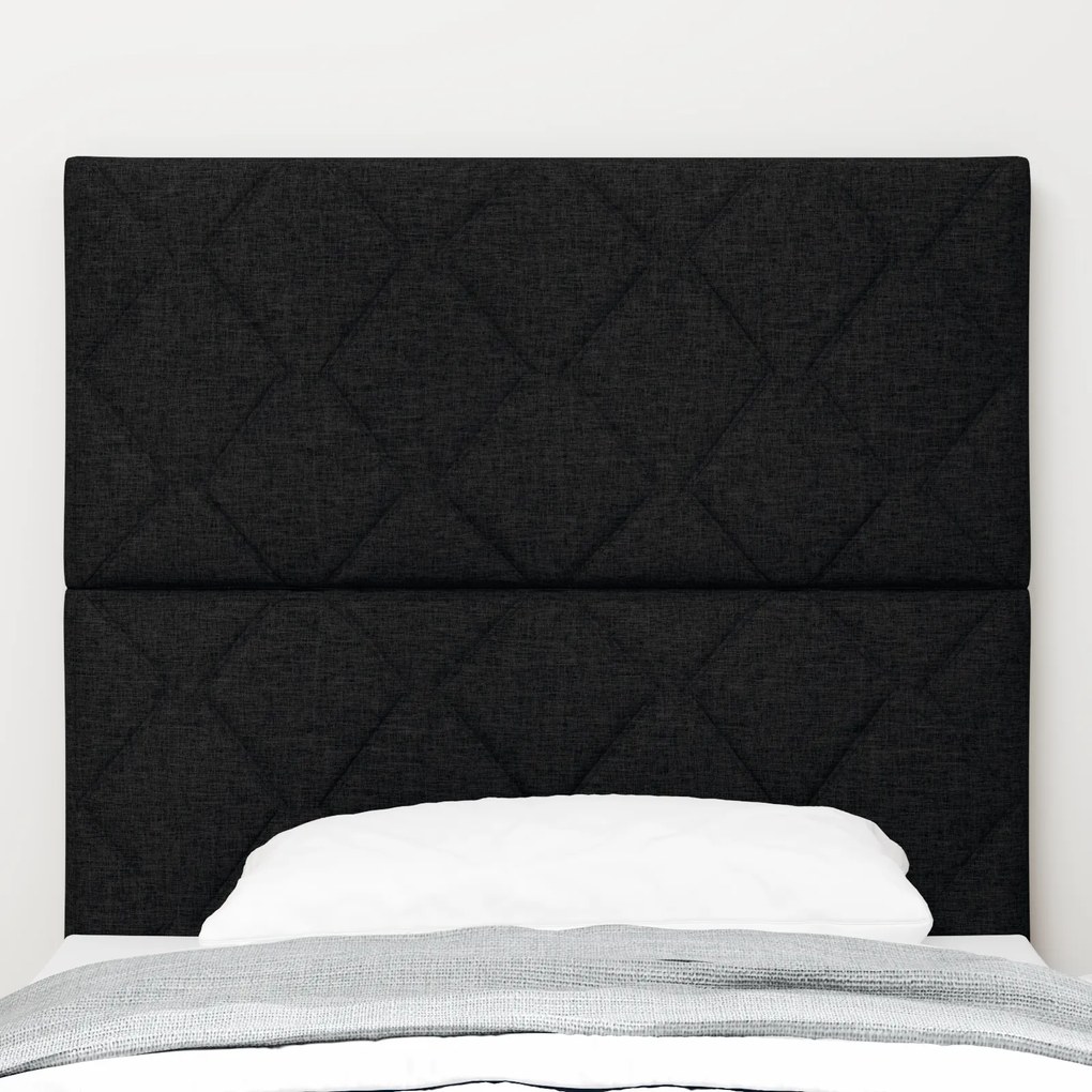 vidaXL Υφασμάτινο Κεφαλάρι Geometric με κεφαλάρι Μαύρο 90 cm ύφασμα