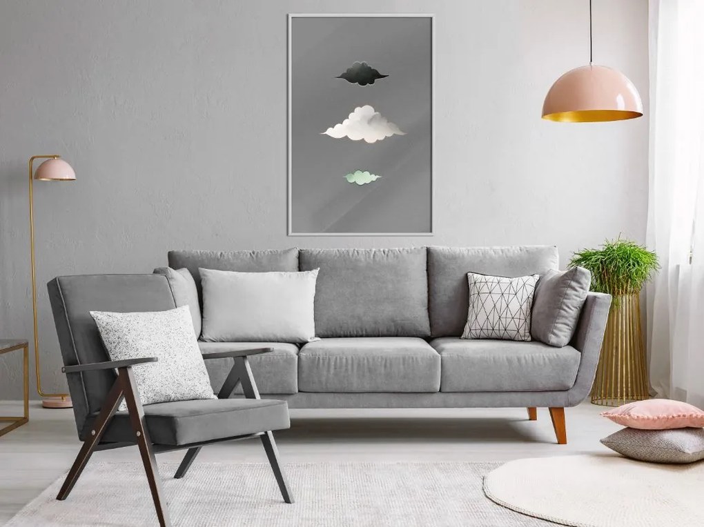 Αφίσα - Cloud Family - 20x30 - Χρυσό - Χωρίς πασπαρτού