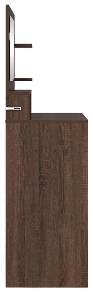 vidaXL Τραπέζια Ντυσίματος Κρεβατοκάμαρας Καφέ δρυς 80 x 39,6 x 135 εκ