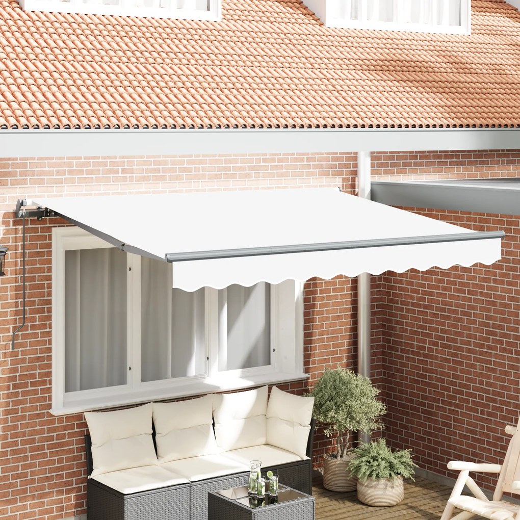 vidaXL Σκηνίτσα Αναδιπλούμενη Λευκό 350 x 200 cm