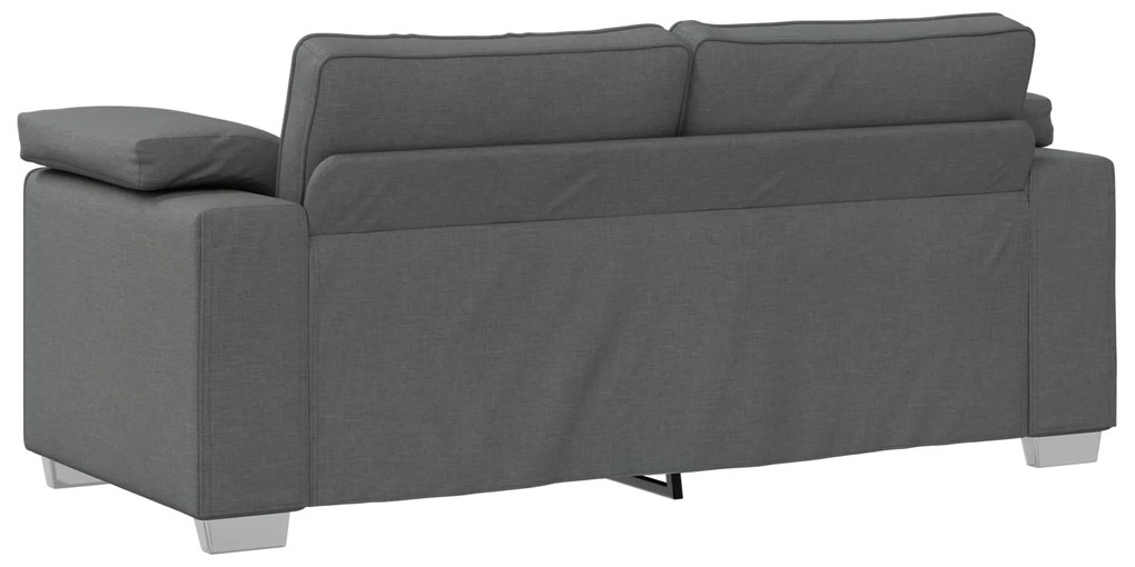 vidaXL Καναπέδες Loveseat Σκούρο Γκρι 140 εκ Υφάσματος