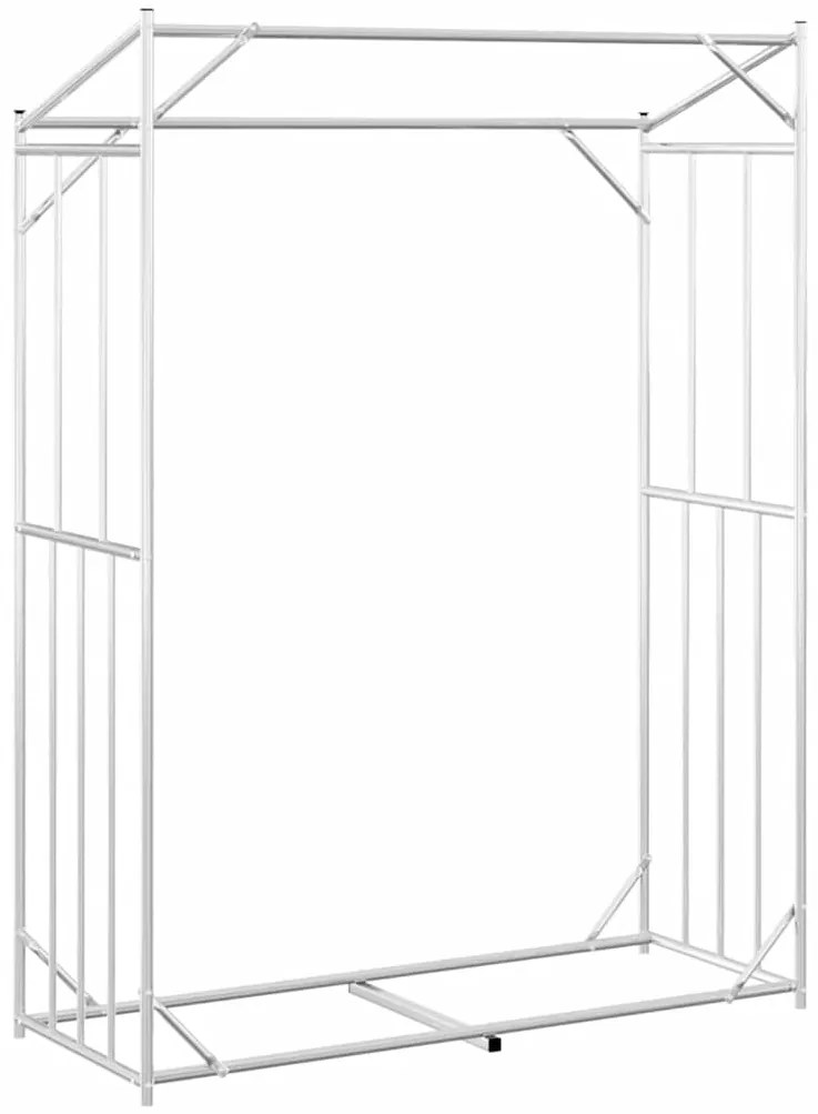 vidaxL Ράφι για καυσόξυλα με κάλυμμα βροχής 150x60x200 εκ.