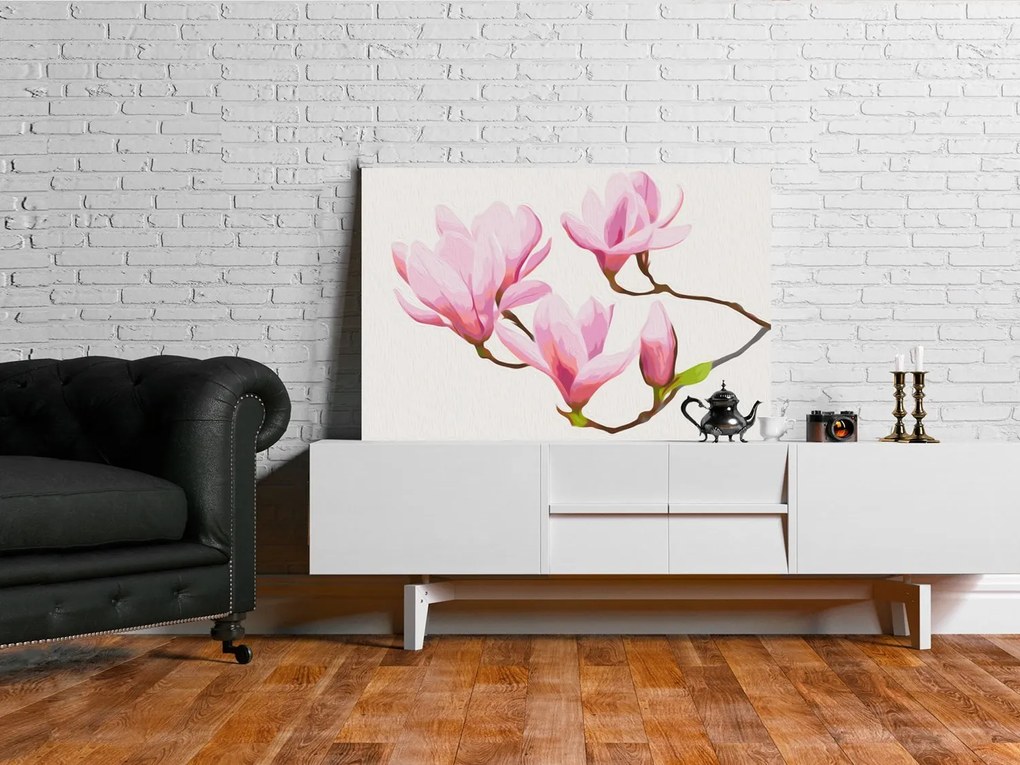 Πίνακας για να τον ζωγραφίζεις - Floral Twig 60x40