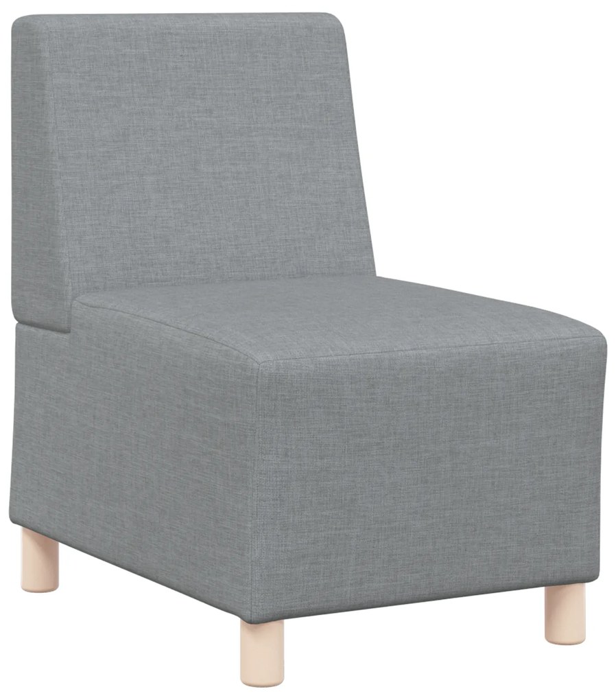 vidaXL Καθίσμα Σαλονιού 2 pcs Ανοιχτό γκρι 55 x 74 x 82 εκ. ύφασμα