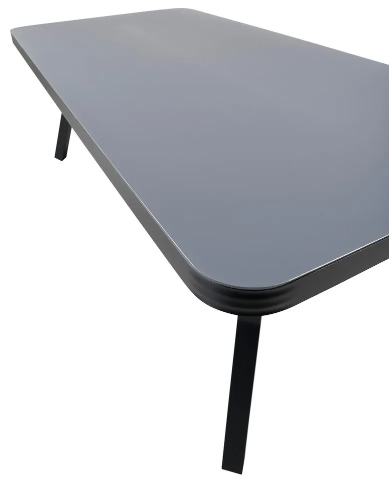 Τραπέζι εξωτερικού χώρου Dallas 2154, Spraystone, 74x100cm, Μαύρο, Γκρι, Μέταλλο | Epipla1.gr