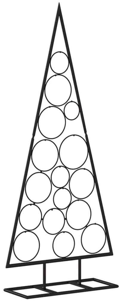 vidaXL Χριστουγεννιάτικο Δέντρο για Διακόσμηση Μαύρο 125 εκ. Μέταλλο