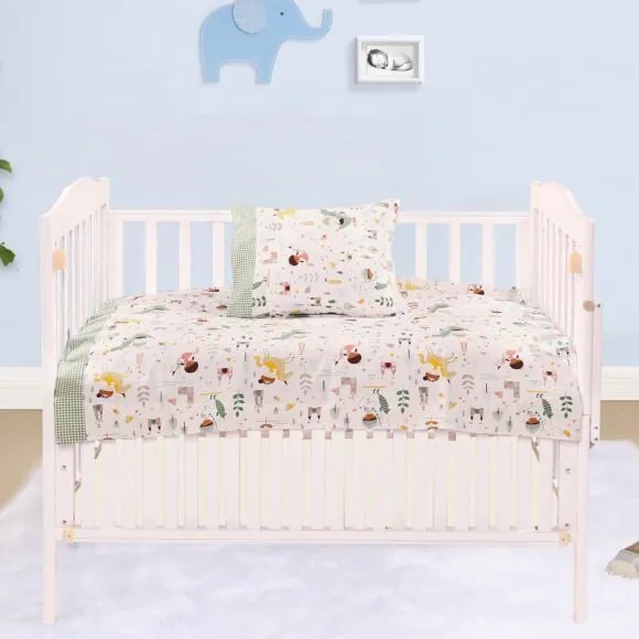 Beauty Home Σετ σεντόνια βρεφικά Art 5175 120x160 Πράσινο