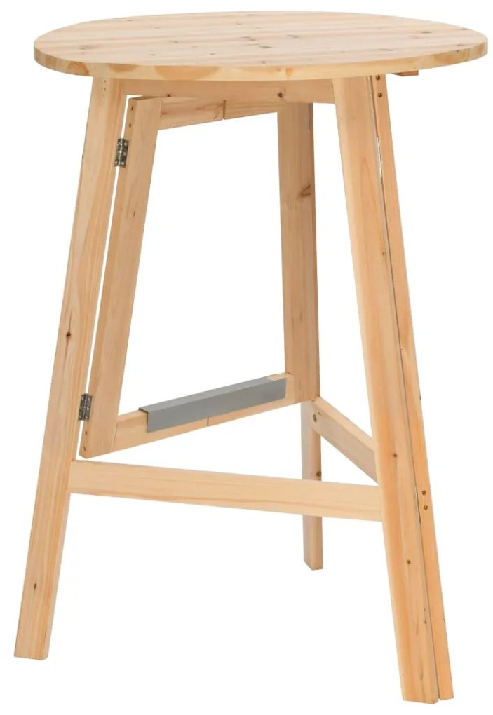 vidaXL Τραπέζι Μπαρ Πτυσσόμενο 78 εκ. από Ξύλο Ελάτης