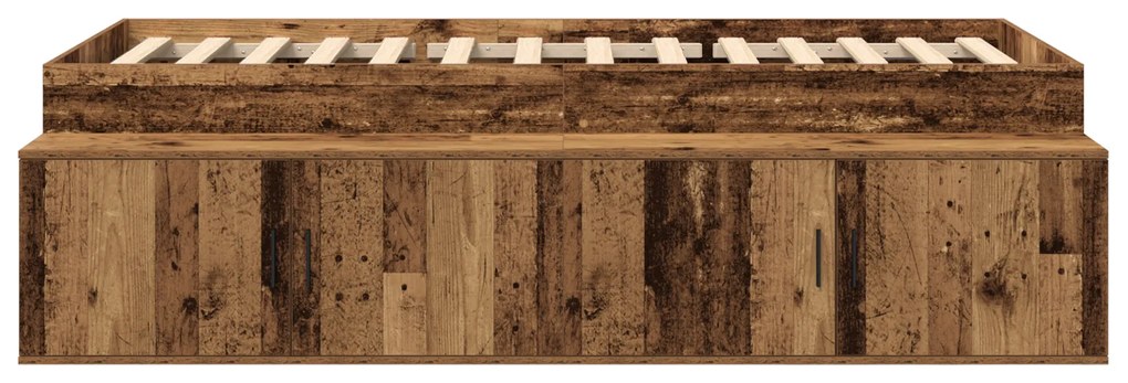 vidaXL Κρεβάτι με αποθηκευτικό χώρο artisan δρυς 75 x 190 cm