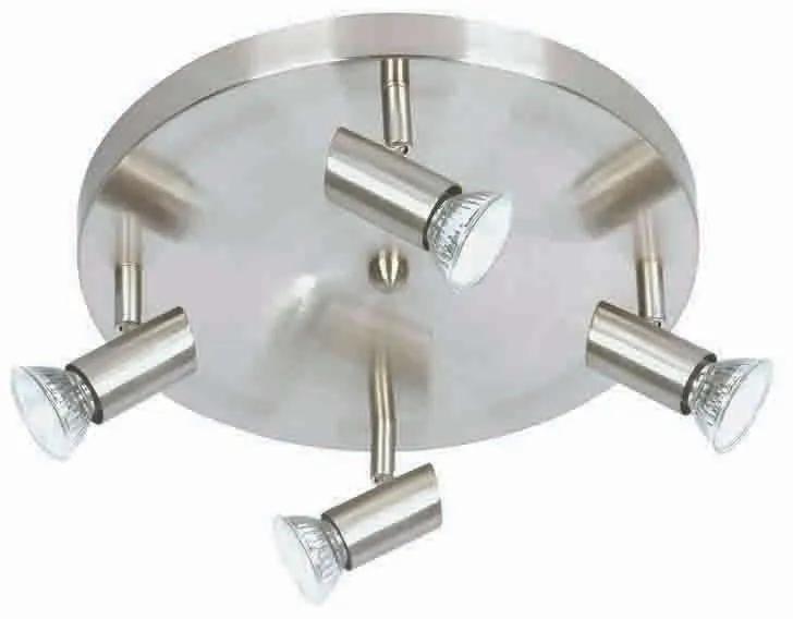 Φωτιστικό Οροφής-Σποτ 9075-4 30x7cm 4xGU10 Nickel Inlight