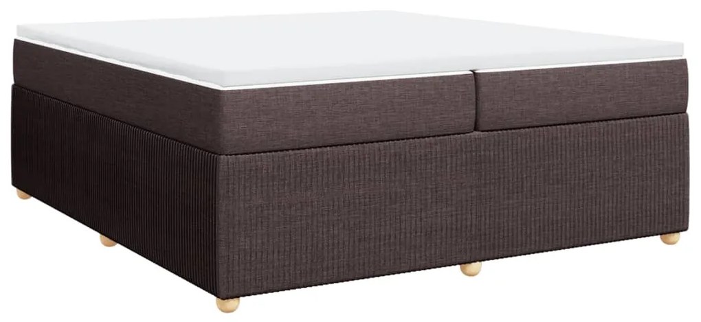 ΚΡΕΒΑΤΙ BOXSPRING ΜΕ ΣΤΡΩΜΑ ΣΚΟΥΡΟ ΚΑΦΕ 200X200 ΕΚ. ΥΦΑΣΜΑΤΙΝΟ 3285598