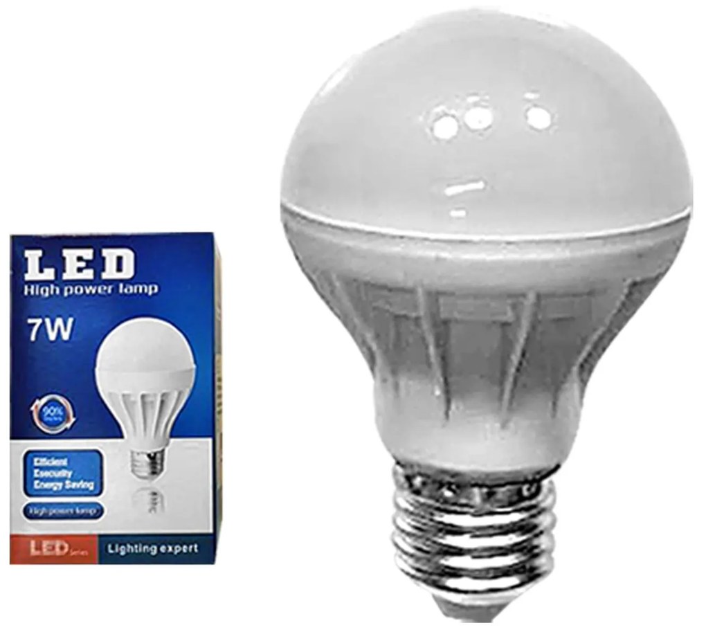 Λάμπα γλόμπος led e27 7w 230v θερμός φωτισμός 180o  Homie 108170 88-150