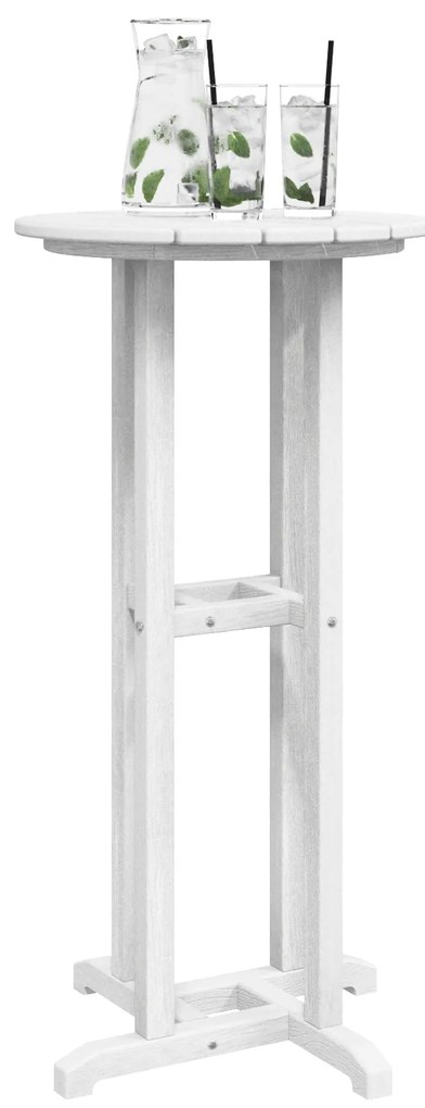 vidaXL Τραπέζι Μπαρ Λευκό 55x55x107 εκ.