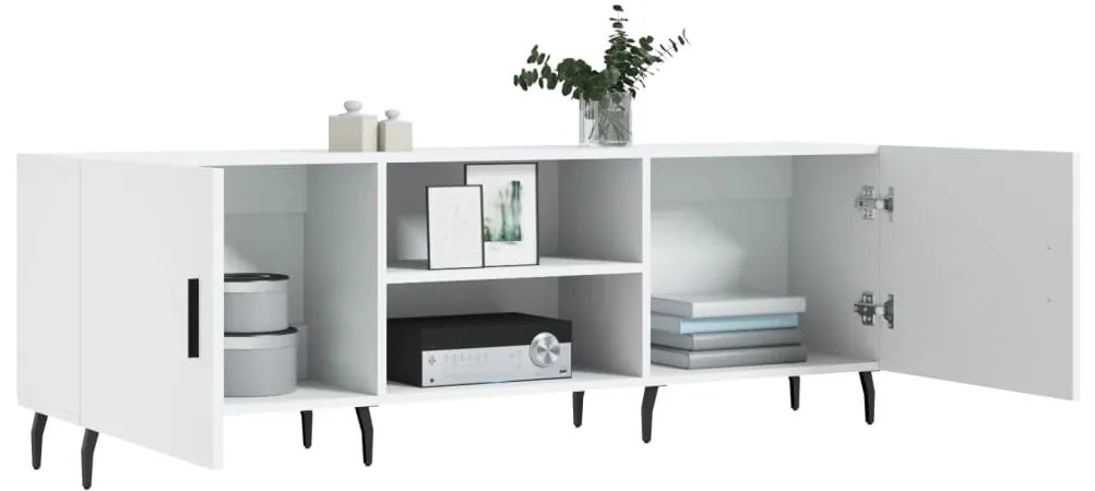 vidaXL Έπιπλο Τηλεόρασης Λευκό 150x30x50 εκ. από Επεξεργασμένο Ξύλο