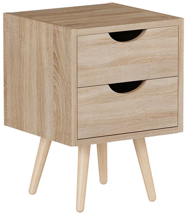 Κομοδίνο Selma σε φυσική απόχρωση 29.7x29.7x45εκ