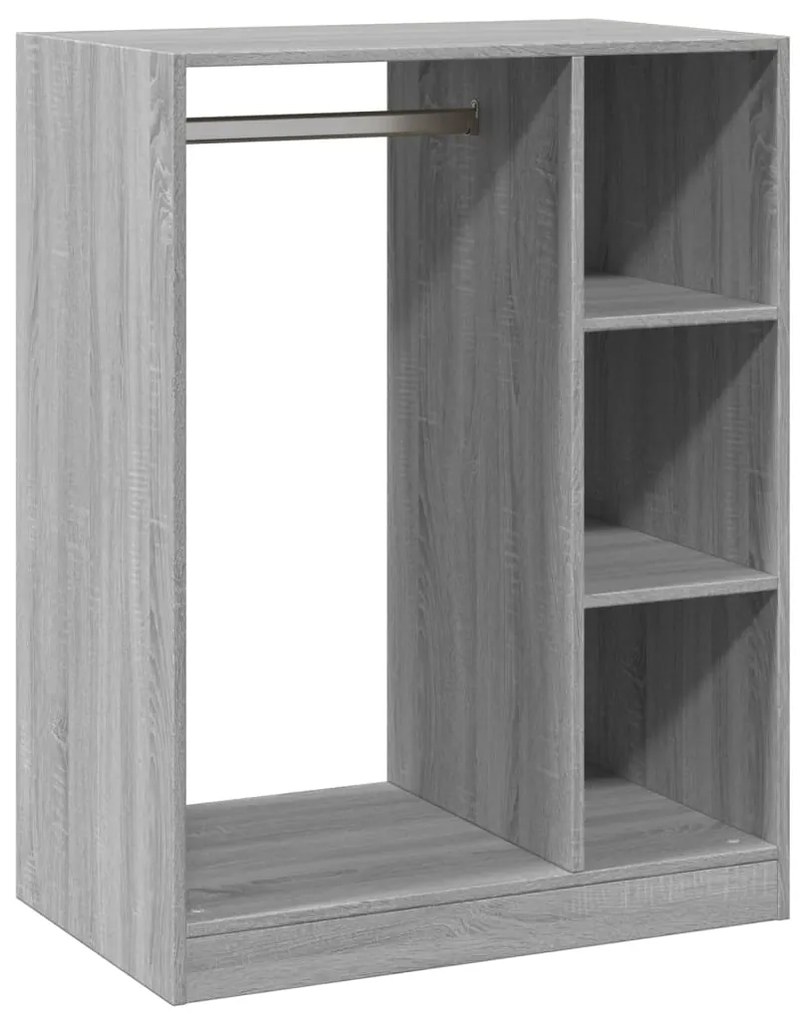 vidaXL Ντουλάπα Γκρι Sonoma 77x48x102 εκ. από Επεξεργασμένο Ξύλο