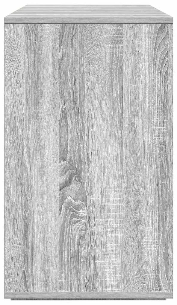 vidaXL Πλαϊνό γραφείο Γκρι sonoma 135 x 41 x 69 cm Επεξεργασμένο ξύλο