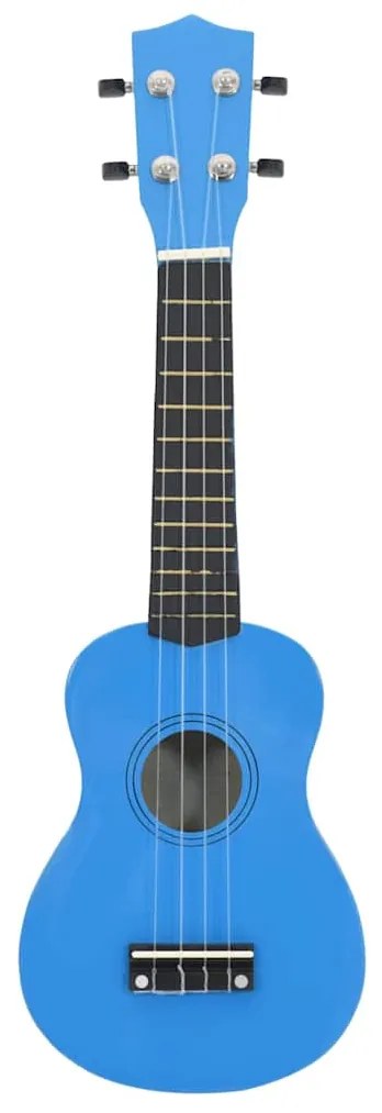 vidaXL Γιουκαλίλι Σοπράνο Σετ Παιδικό Γαλάζιο 21'' με Θήκη