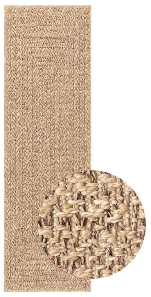 vidaXL Χαλί ZIZUR Όψη Γιούτας Εσωτ. &amp; Εξωτ. Χώρου 80x250 εκ.