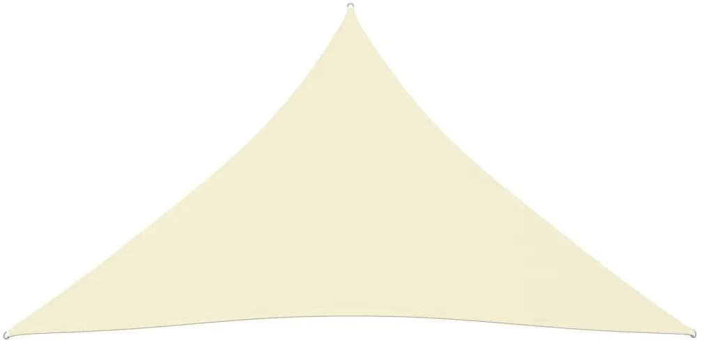 Πανί Σκίασης Τρίγωνο Κρεμ 3 x 4 x 4 μ. από Ύφασμα Oxford - Κρεμ