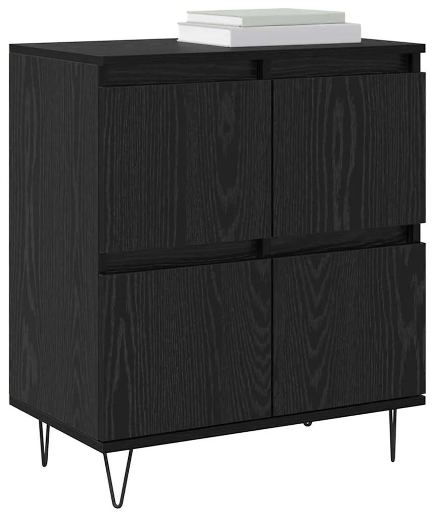 vidaXL Πλαϊνό γραφείο Μαύρο 60 x 35 x 70 cm Επεξεργασμένο ξύλο