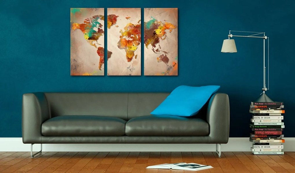 Πίνακας - Painted World - triptych 60x40