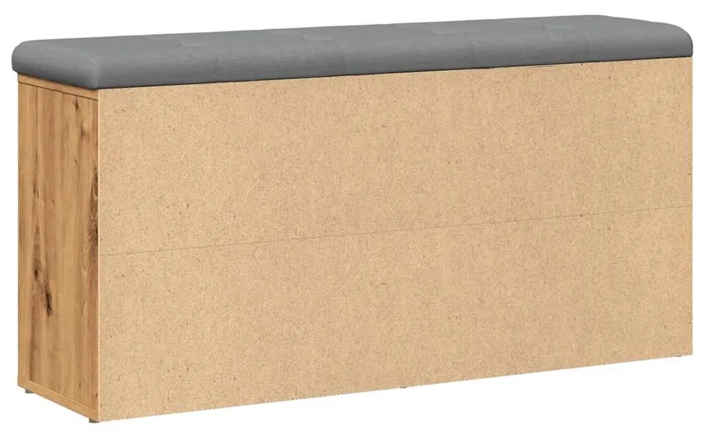 vidaXL Πάγκος παπουτσιών Artisan Oak 102x32x50 cm Κατασκευασμένο ξύλο