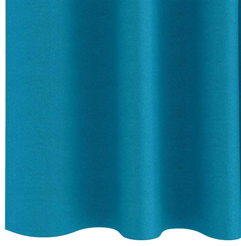 vidaXL Κουρτίνες με κουρτίνες 2 pcs Τιρκουάζ 245x140εκ. Πολυεστέρας