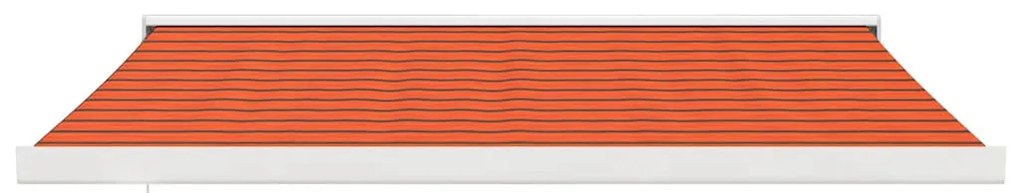 vidaXL Τέντα Πτυσσόμενη Πορτοκαλί / Καφέ 3 x 2,5 μ. Ύφασμα & Αλουμίνιο