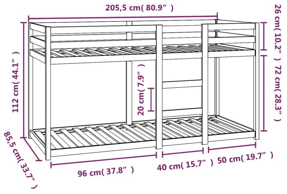 ΚΟΥΚΕΤΑ 80 X 200 ΕΚ. ΑΠΟ ΜΑΣΙΦ ΞΥΛΟ ΠΕΥΚΟΥ 821649