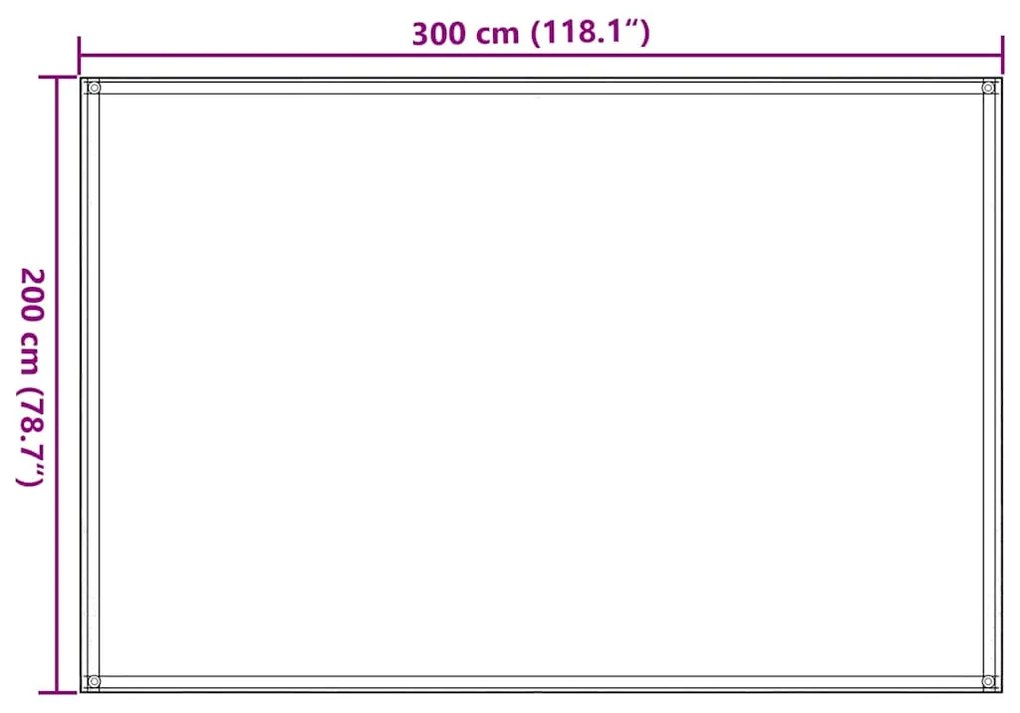 Χαλί Σκηνής Taupe 200 x 300 εκ. 310737