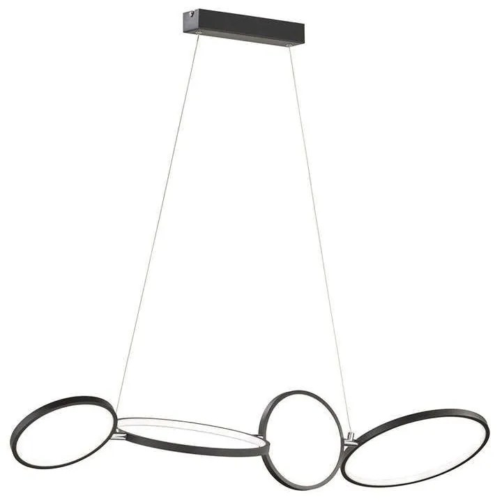 Φωτιστικό Οροφής Rondo 322610432 Black Trio Lighting Μέταλλο