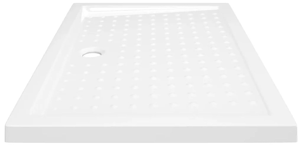 vidaXL Βάση Ντουζιέρας με Σχέδιο Τάπας Λευκή 70 x 100 x 4  εκ. από ABS