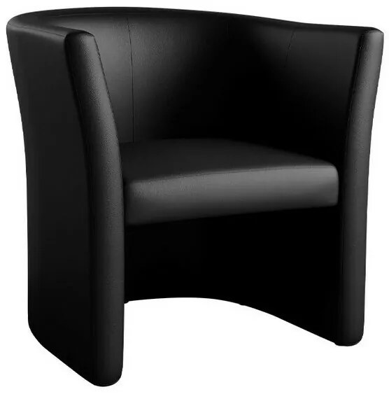 Πολυθρόνα Comfivo 271, Μαύρο, 74x55x50cm, 11 kg, Οικολογικό δέρμα, Πόδια: Πλαστική ύλη | Epipla1.gr