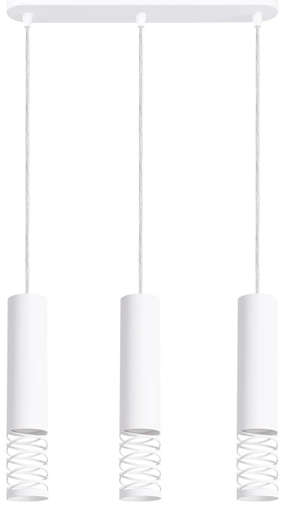 Κρεμαστό φωτιστικό LAMI 3L λευκό/ατσάλι/3x10w