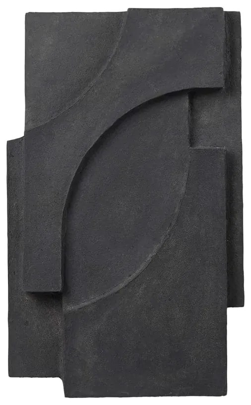 Γλυπτό τοίχου, Serif Relief, 68XL42X6CM, Σκούρο Γκρι Cotton Pulp  KRISTINA DAM studio