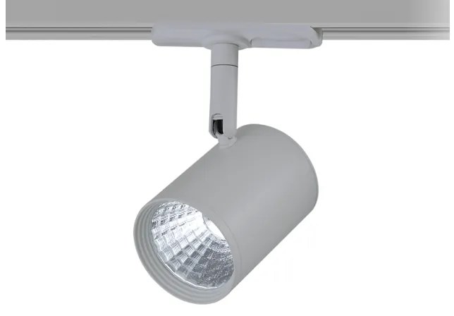 Σποτ Φωτιστικό Ράγας LED COB 7W 3000K 2 Καλώδια IP20 Zuno ACA ZUNO730G2 Γκρι