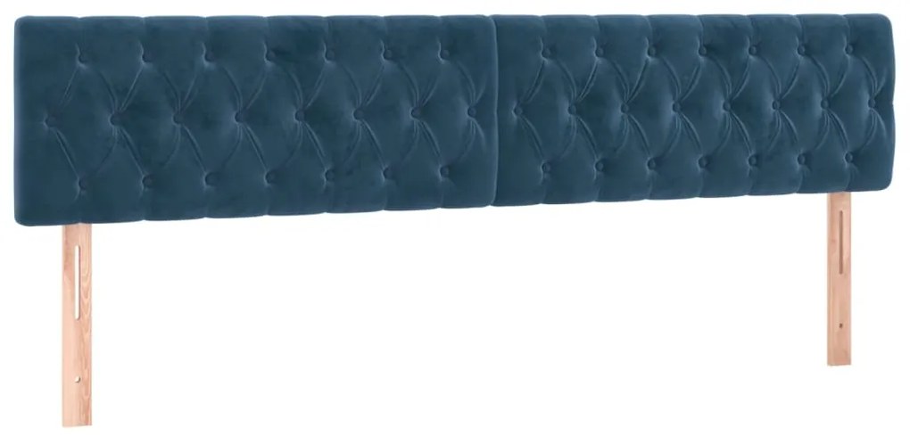 ΚΡΕΒΑΤΙ BOXSPRING ΜΕ ΣΤΡΩΜΑ &amp; LED ΣΚ. ΜΠΛΕ 180X200ΕΚ. ΒΕΛΟΥΔΙΝΟ 3134601